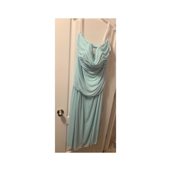 David’s Bridal Mint Bridesmaid Dress - Picture 3 of 3